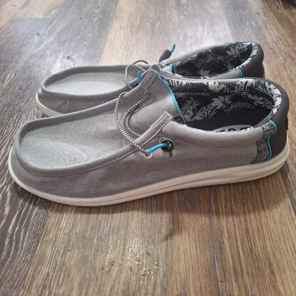 Hey Dude Men's Wally H2O Graphite Slip On Shoes, Sz 13 - Picture 3 of 8